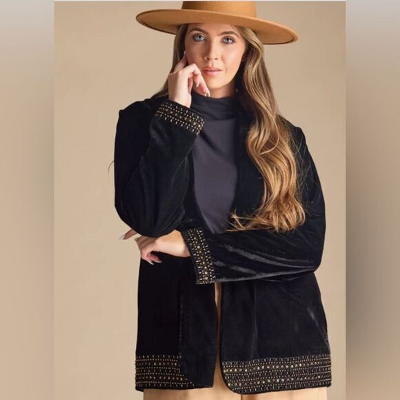 Downeast Sundown Jacket Velvet NEW medium Black Beauty - Picture 1 of 16